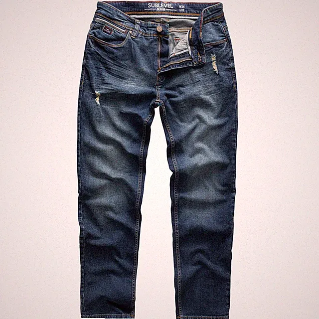 Sublevel Herren Jeans Pants Hose Denim Stretch Cargo Vintage Jogging