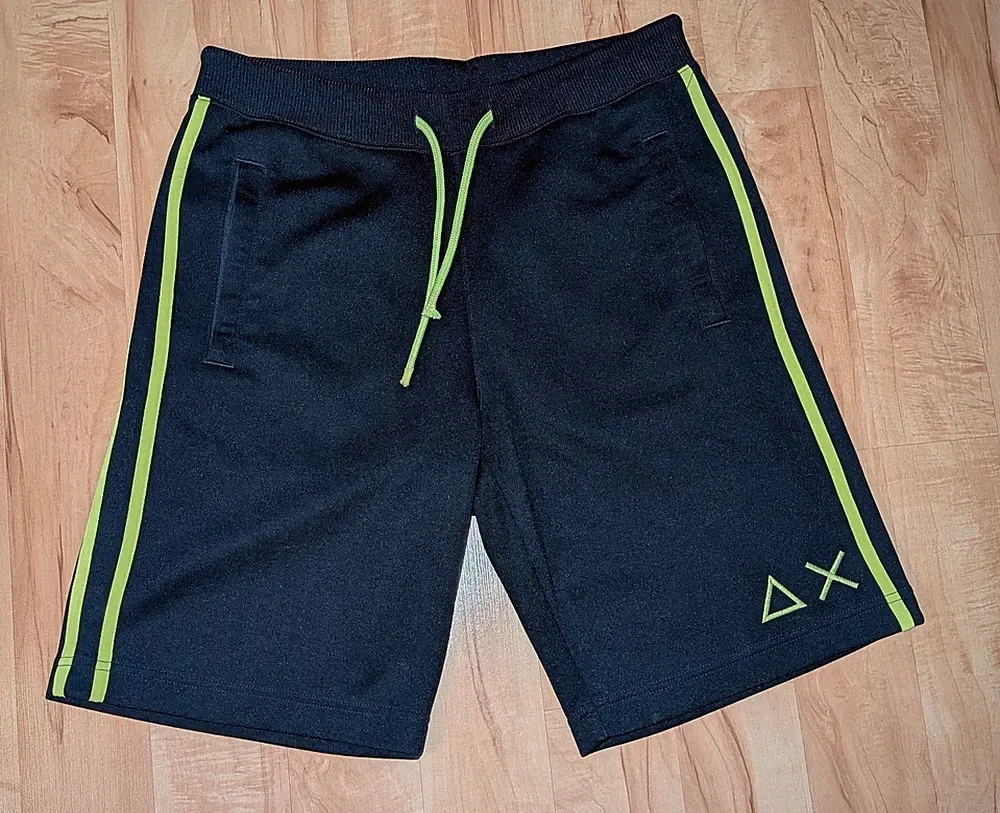 SUN68 Herren Sport Shorts Jogginghose Dunkelblau Größe M Baumwolle Casual
