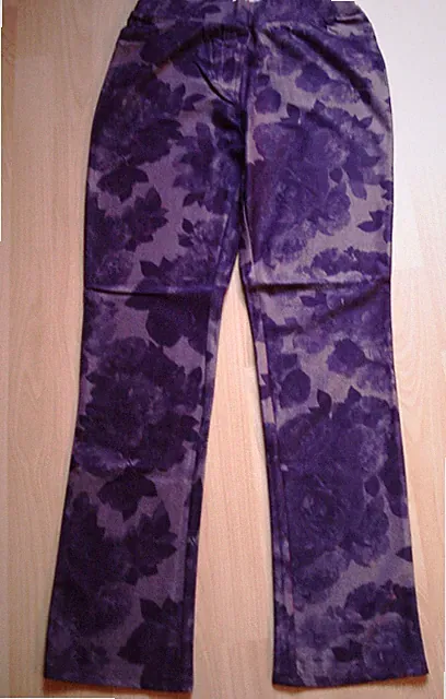 Super bequeme Stretch-Schlupfhose,Jeggings,v.Helena Vera,Gr.36/38,aubergine,Neu