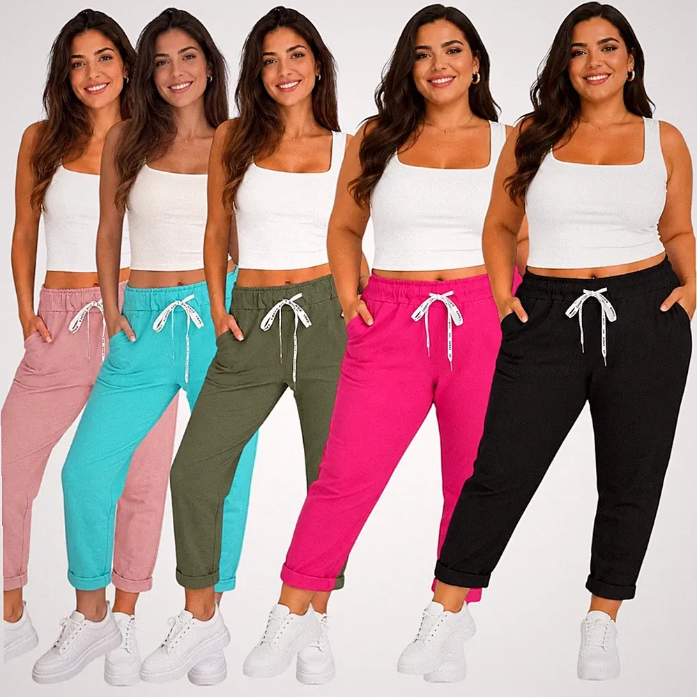 SUPER STRETCH COTTON Joggpants Hosen Boyfriend Jogginghose 34/XS - 46/3XL - S19