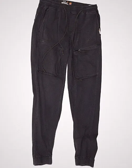 Superdry Herren Jogginghose Cargo Hose W30 L32 Navy Blau Baumwolle TD08