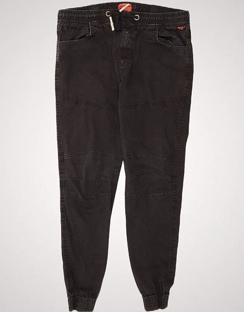 Superdry Herren Jogginghose Hose W36 L30 Grau Baumwolle CH26