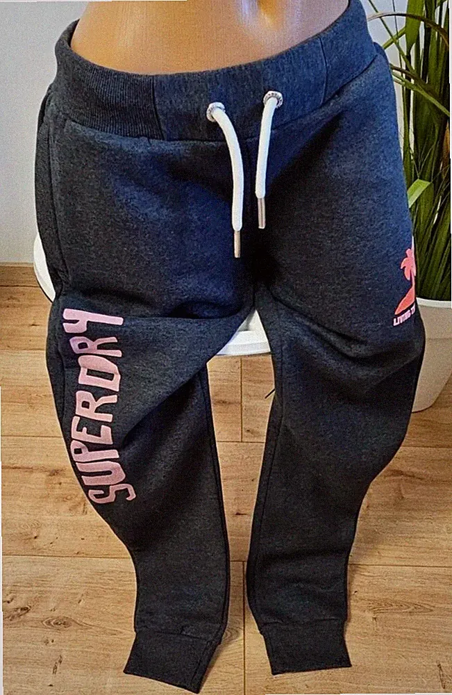 Superdry Jogginghose XS 36 S 38 M 40 L 42 XL 44 grau Jogpants Hose