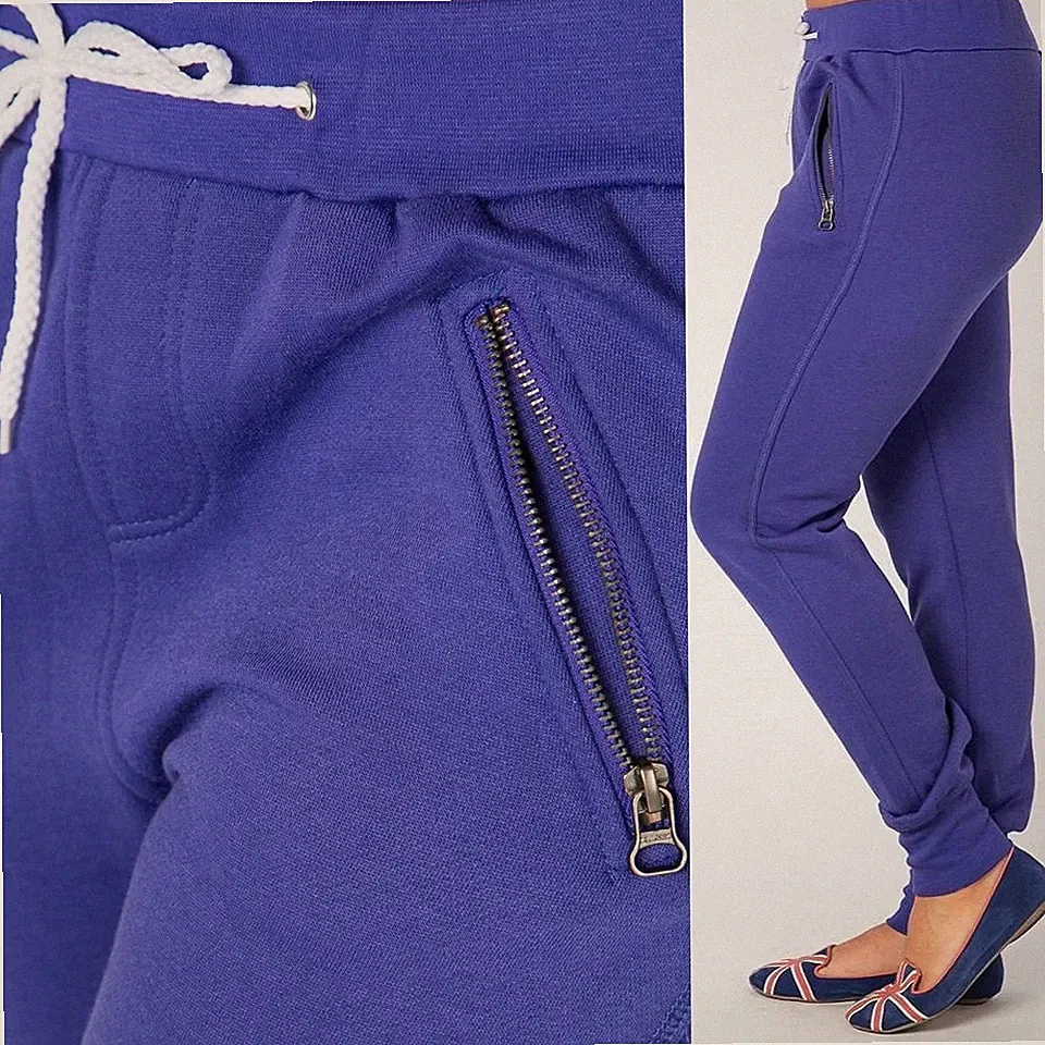 SWEAT JOGGINGHOSE TANZHOSE SPORT MID RISE HOSE BAUMWOLLE HOSE GR. S M L 699