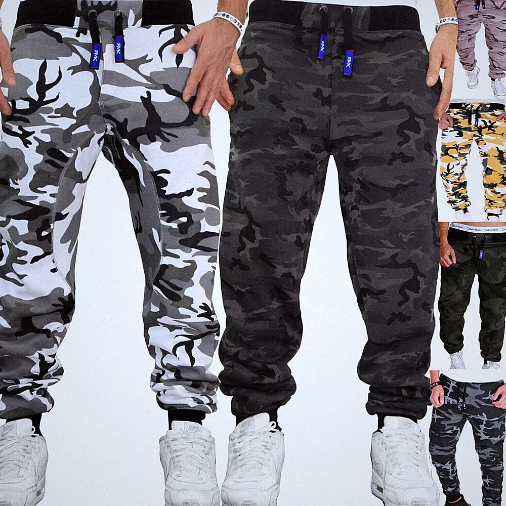 Sweatpants Jogginghose Sporthose Sport Fitness Hose Herren Training//Camouflage