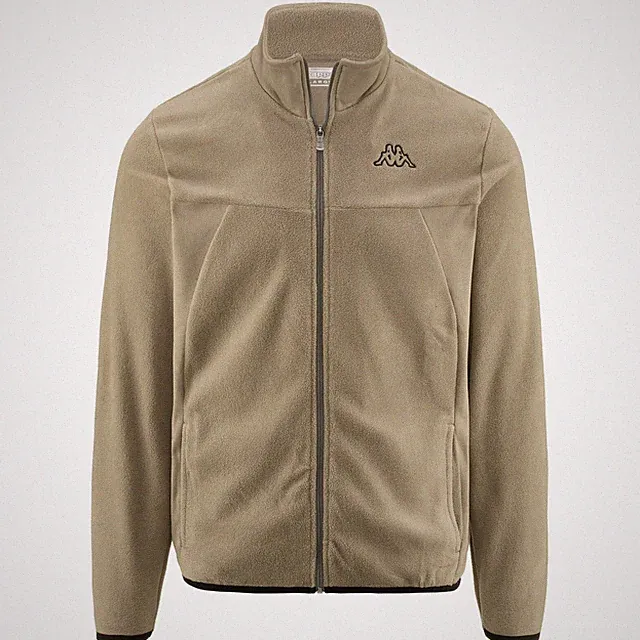 SWEATSHIRT KAPPA VAURION GRAU TORTORA SLIM FIT - XL - JACKE TOP TRACK GRAU BEIGE SLIM