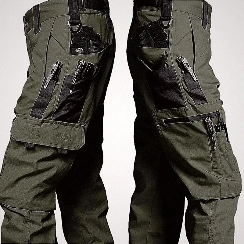 Taktische Arbeitshose Herren Outdoor Cargo Hose wasserdicht Multi-Taschen