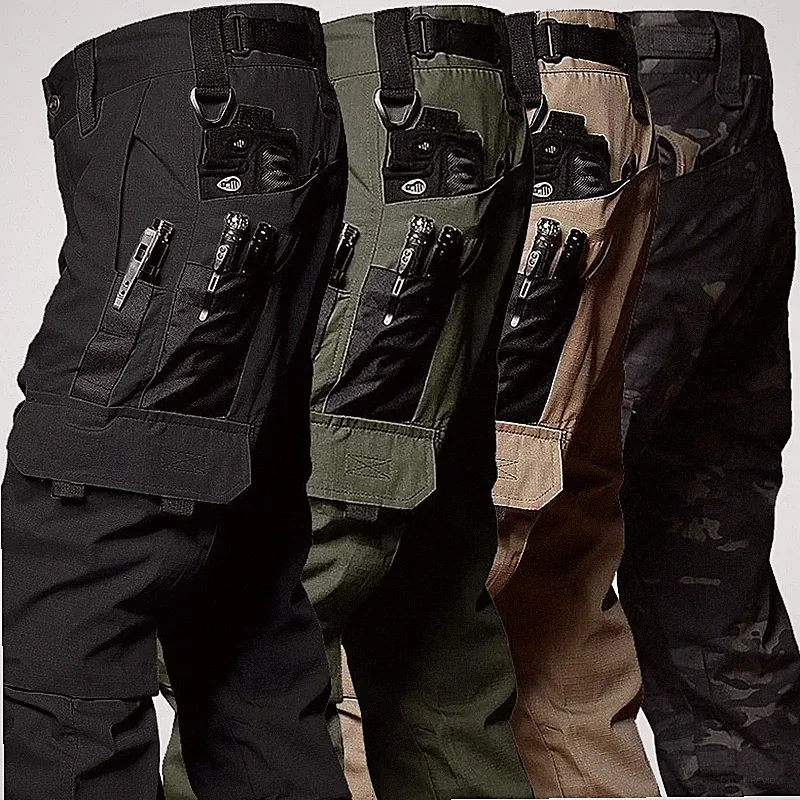 Taktische Arbeitshose Herren Outdoor Cargo Hose wasserdicht Multi-Taschen