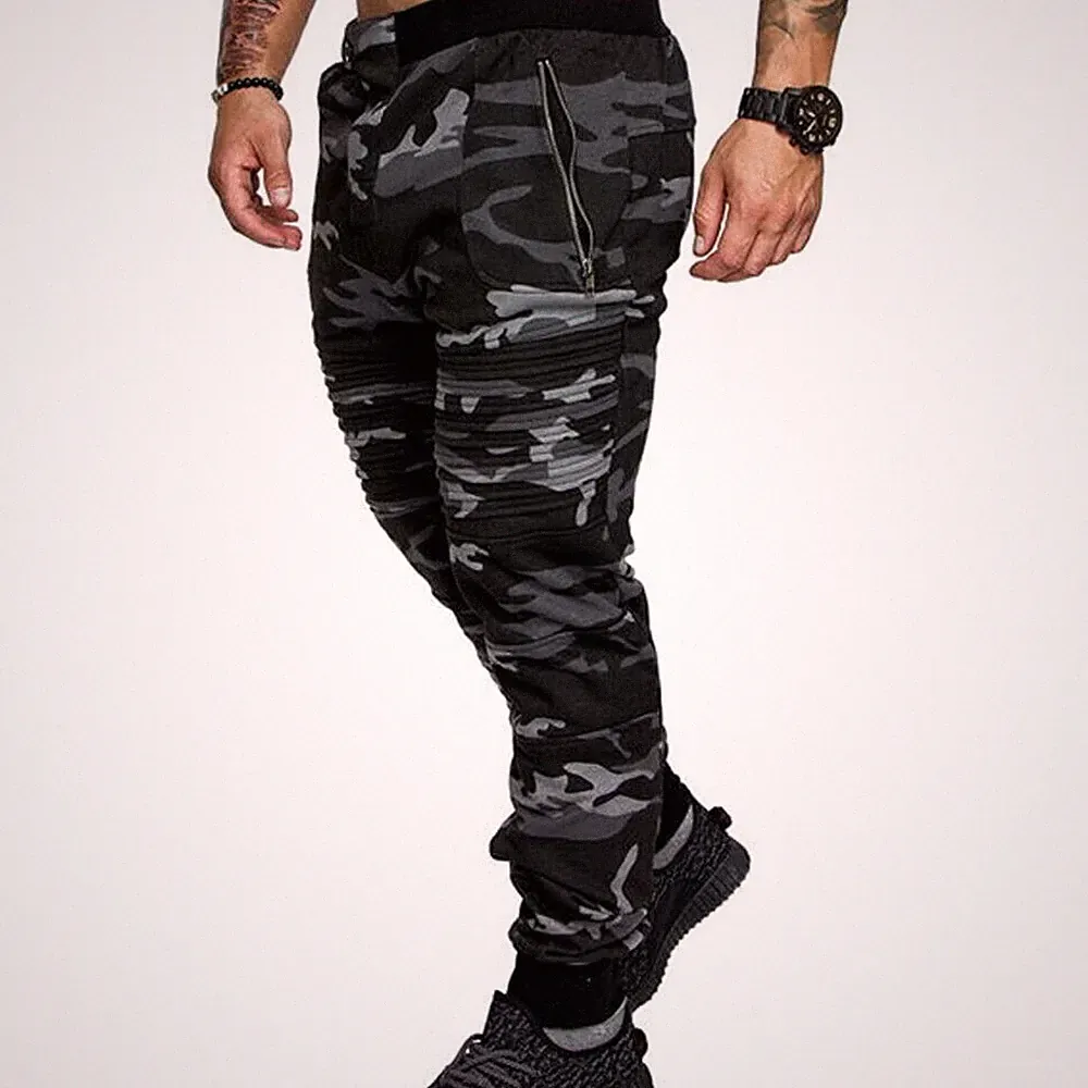 Tarnhose Jogginghose Herren Sport Freizeit Workout Jogger Training Lang Pant