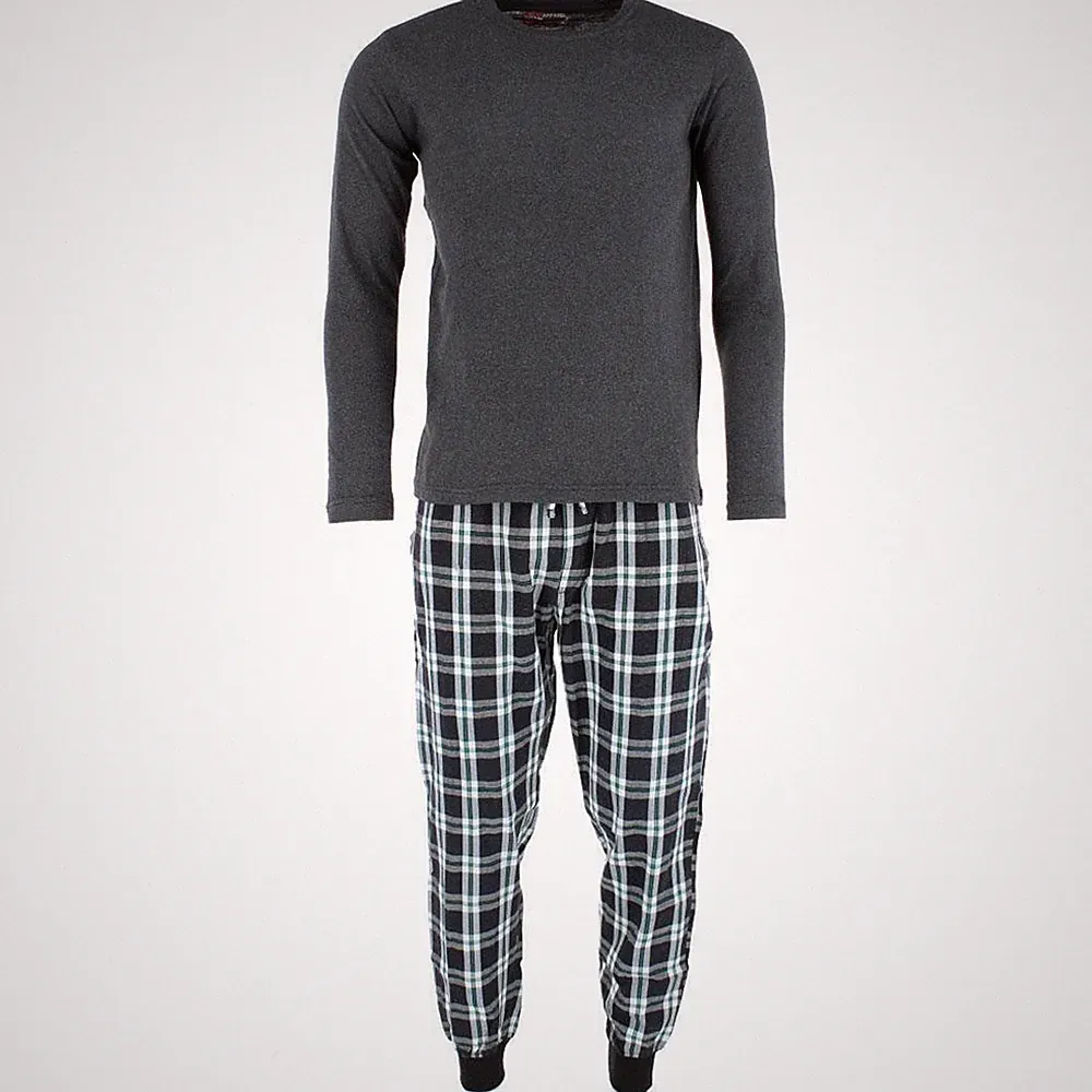 Ten West Apparel Herren Karierte Jogginghose & Sweatshirt Schlafanzug Set