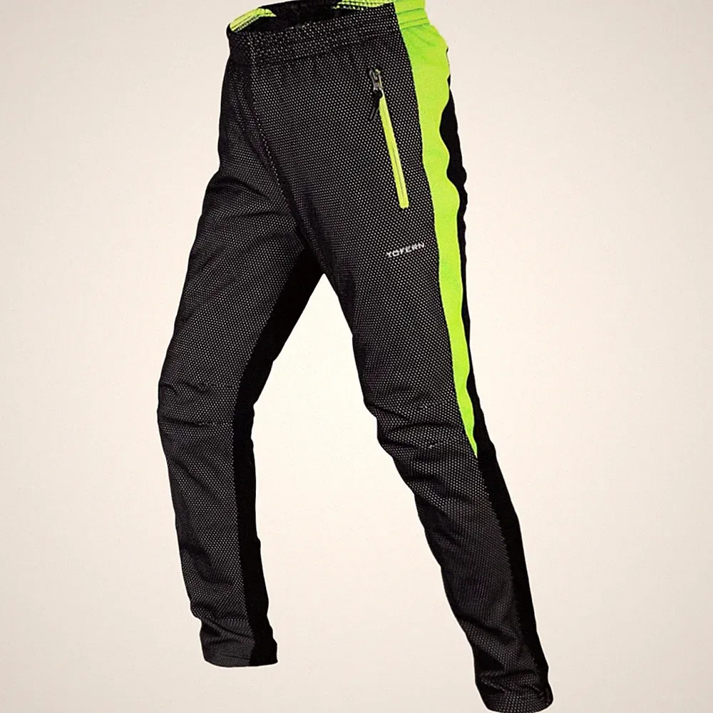 Thermo Fahrradhose Herren Winter Winddicht Wasserabweisend MTB Jogging