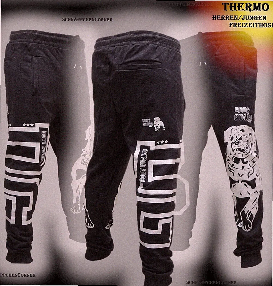 THERMO Herren Jogginghose Sporthose Training-Winter-Freizeithose S-XXL DOG-K91