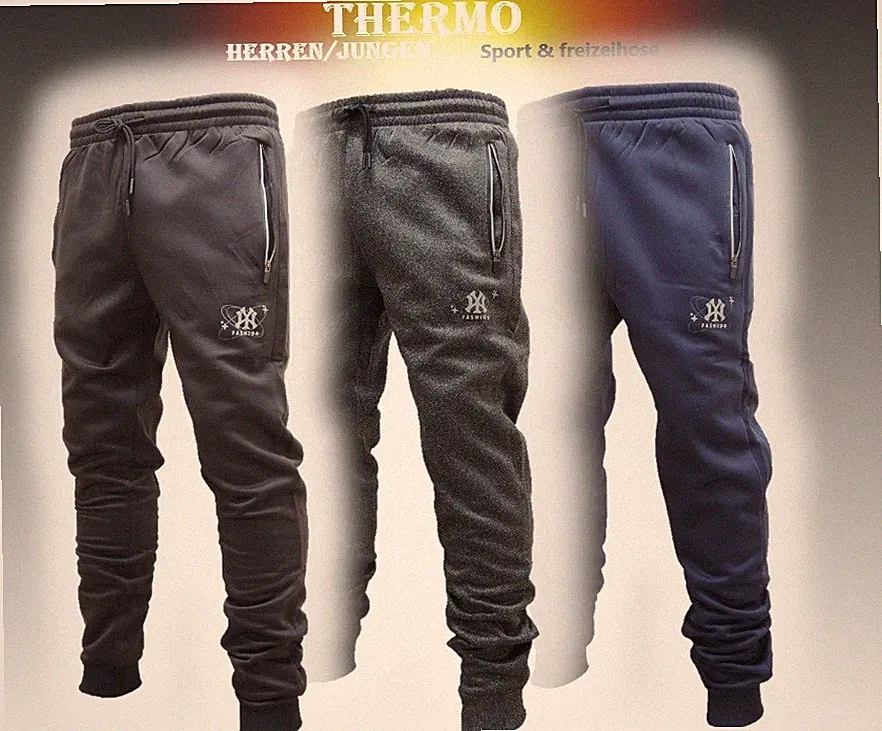Thermo-Hose Herren Sporthose Jogging Training Freizeithose Winterhose L-07K81