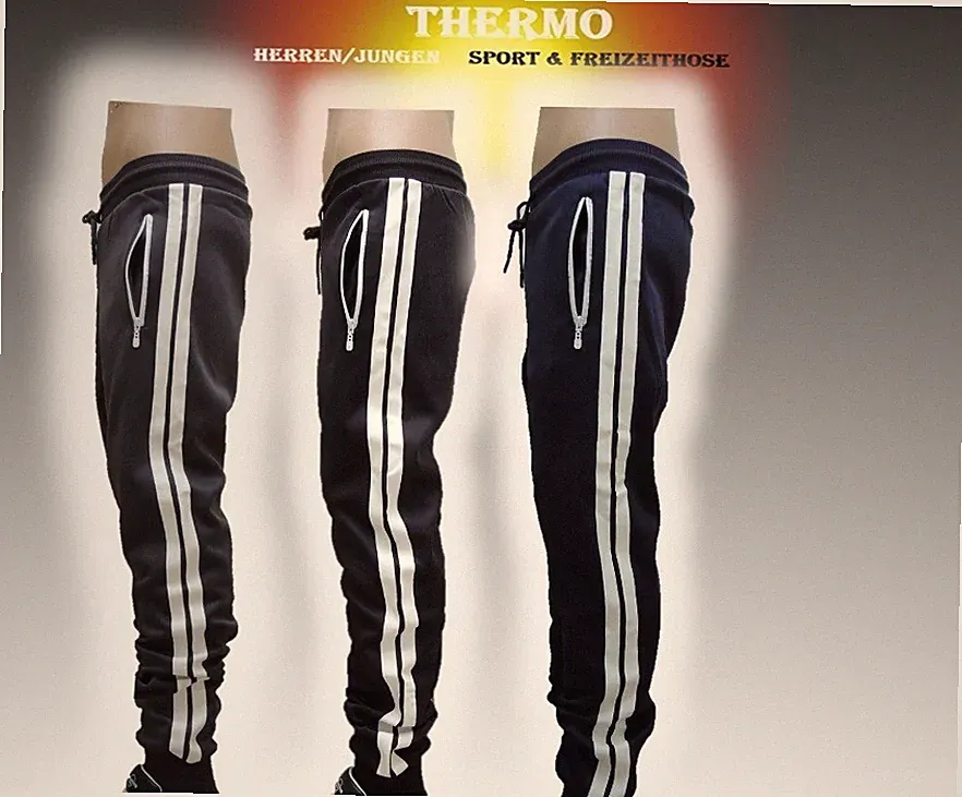 Thermo-Hose Herren Sporthose Jogging Training Freizeithose Winterhose Warm S9220