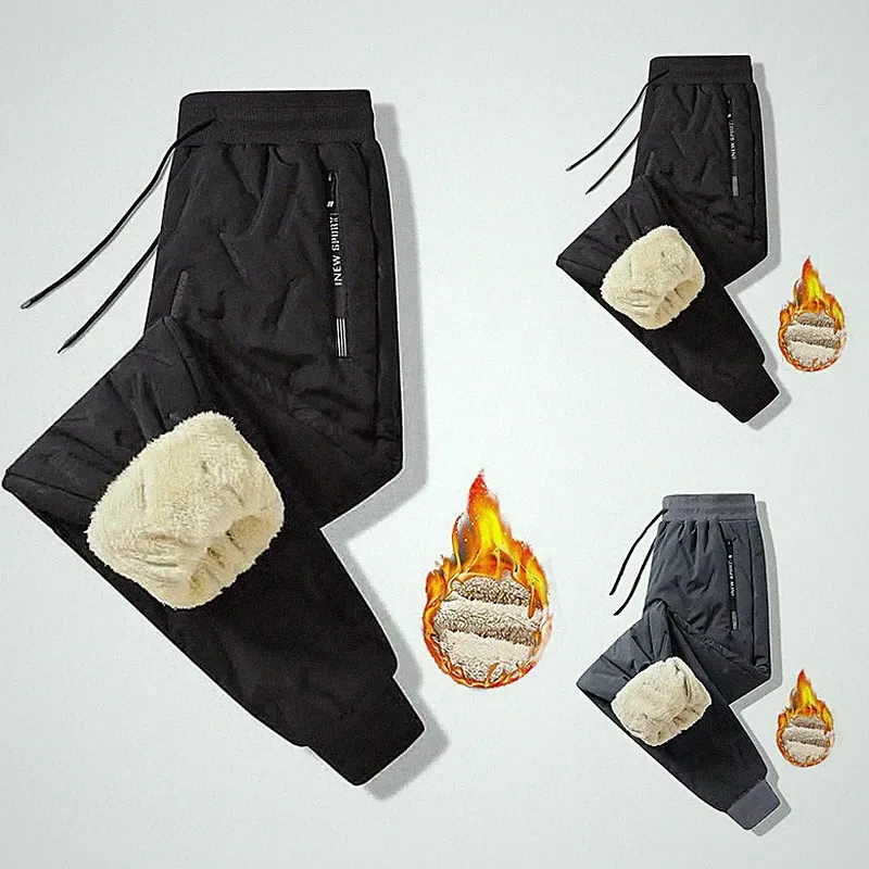 Thermo Jogginghose Herren Sweatpants Warme Winterhose Freizeithose Trainingshose