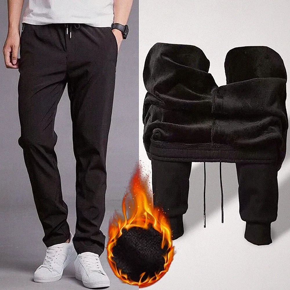 Thermo- Jogginghose Herren Winter Jogpants Dick Gefütterte Sporthose Größe L-3XL
