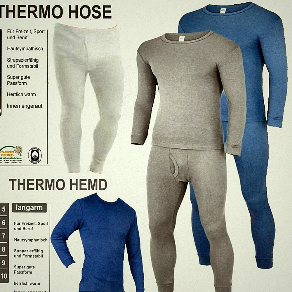 Thermo Unterhose Ski Unterhemd Hose Paket Thermowäsche angerauht Herren winter !