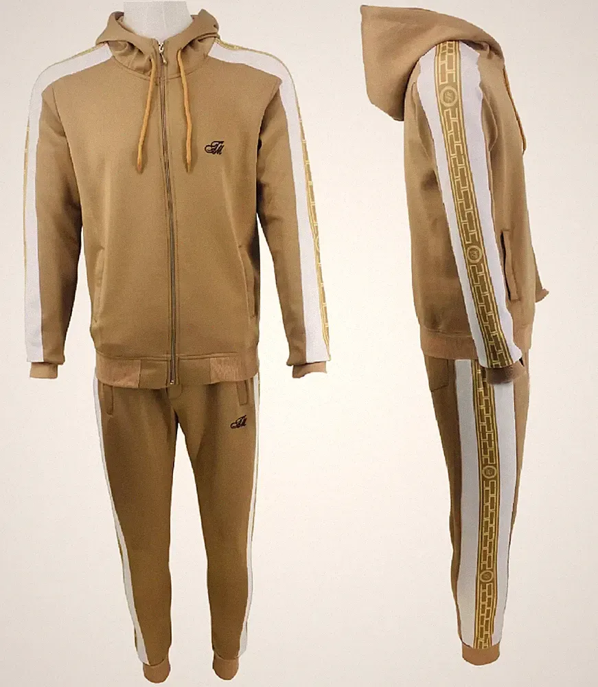 Time Is Money Slim Fit Trainingsanzug Set Herren Designer Barock Jogger Hoodie