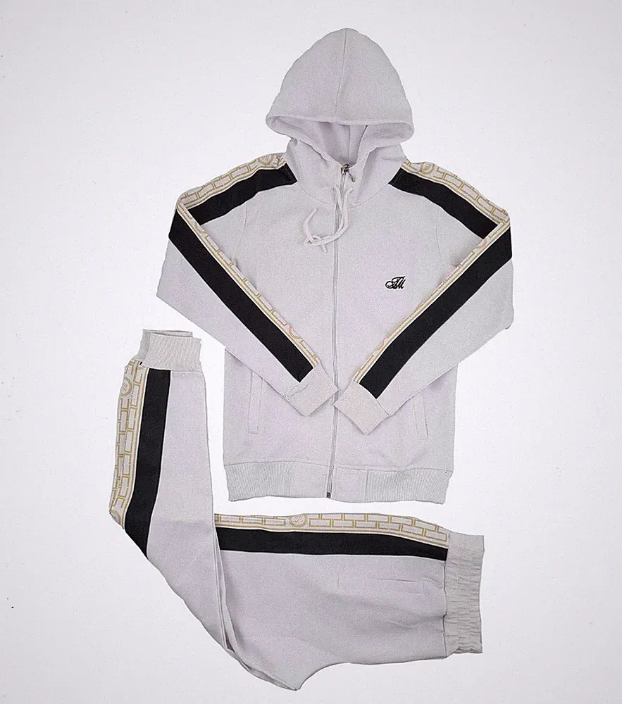 Time Is Money Slim Fit Trainingsanzug Set Herren Designer Barock Jogger Hoodie