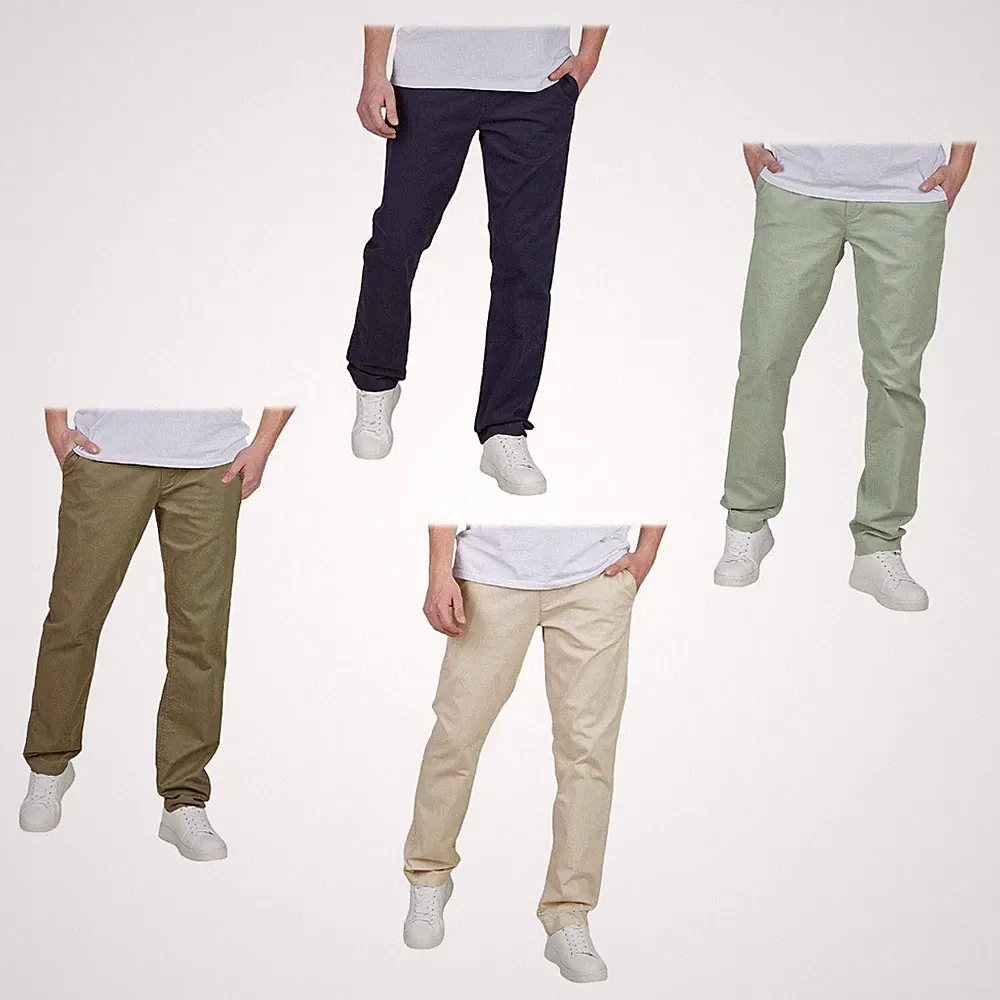 Tom Tailor Chino Hose Herren Regular Fit Stretch Stoffhose Einfarbig
