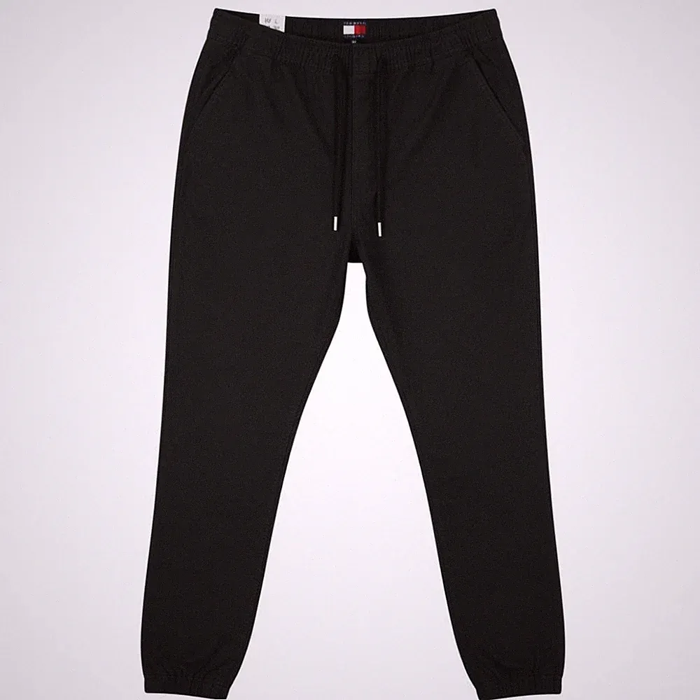 Tommy Hilfiger Austin Herren Jeans Chino Cargo Hose W34/L32 Schwarz