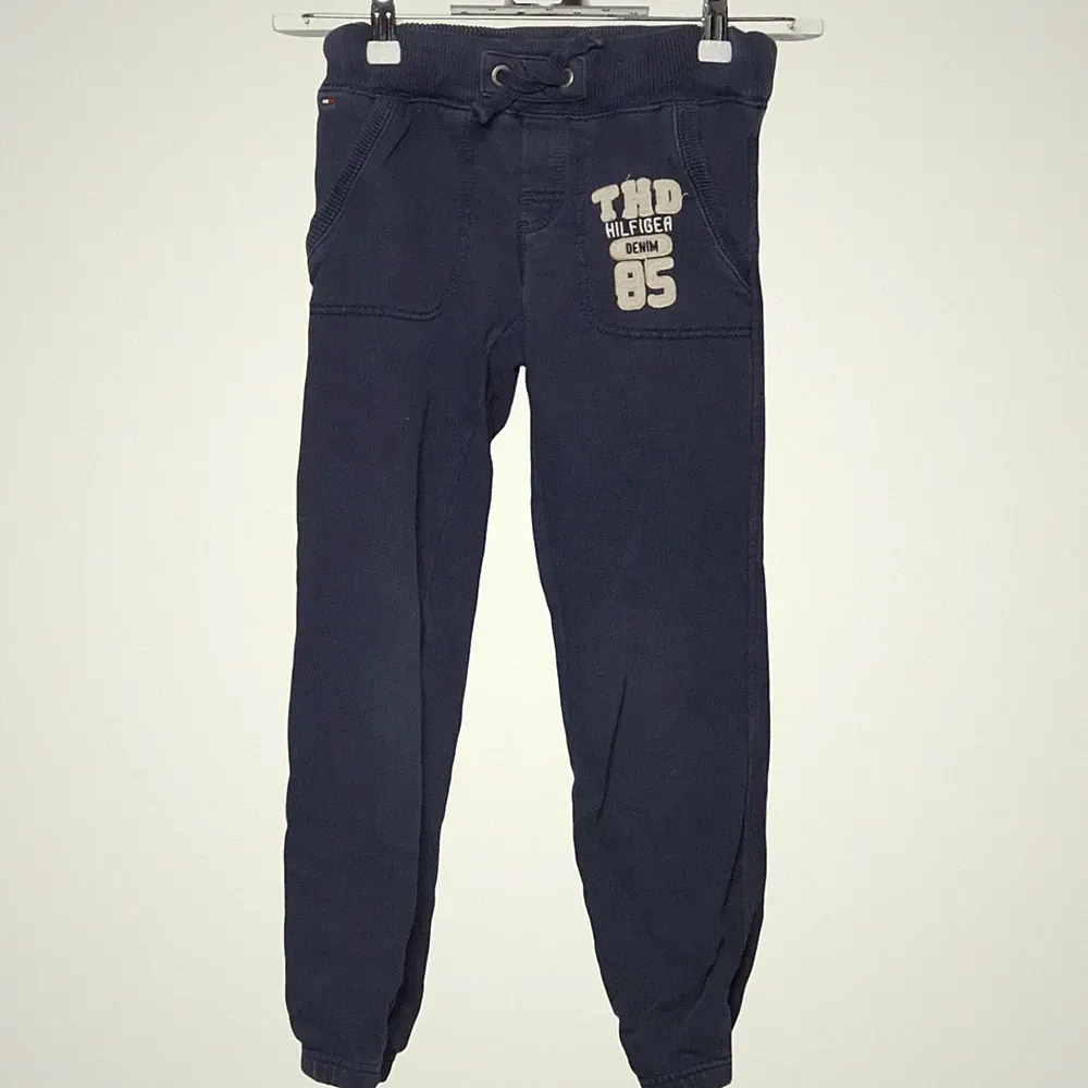 Tommy Hilfiger Denim, Jogginghose, Größe: 128, Blau, Baumwolle, Print #HOe