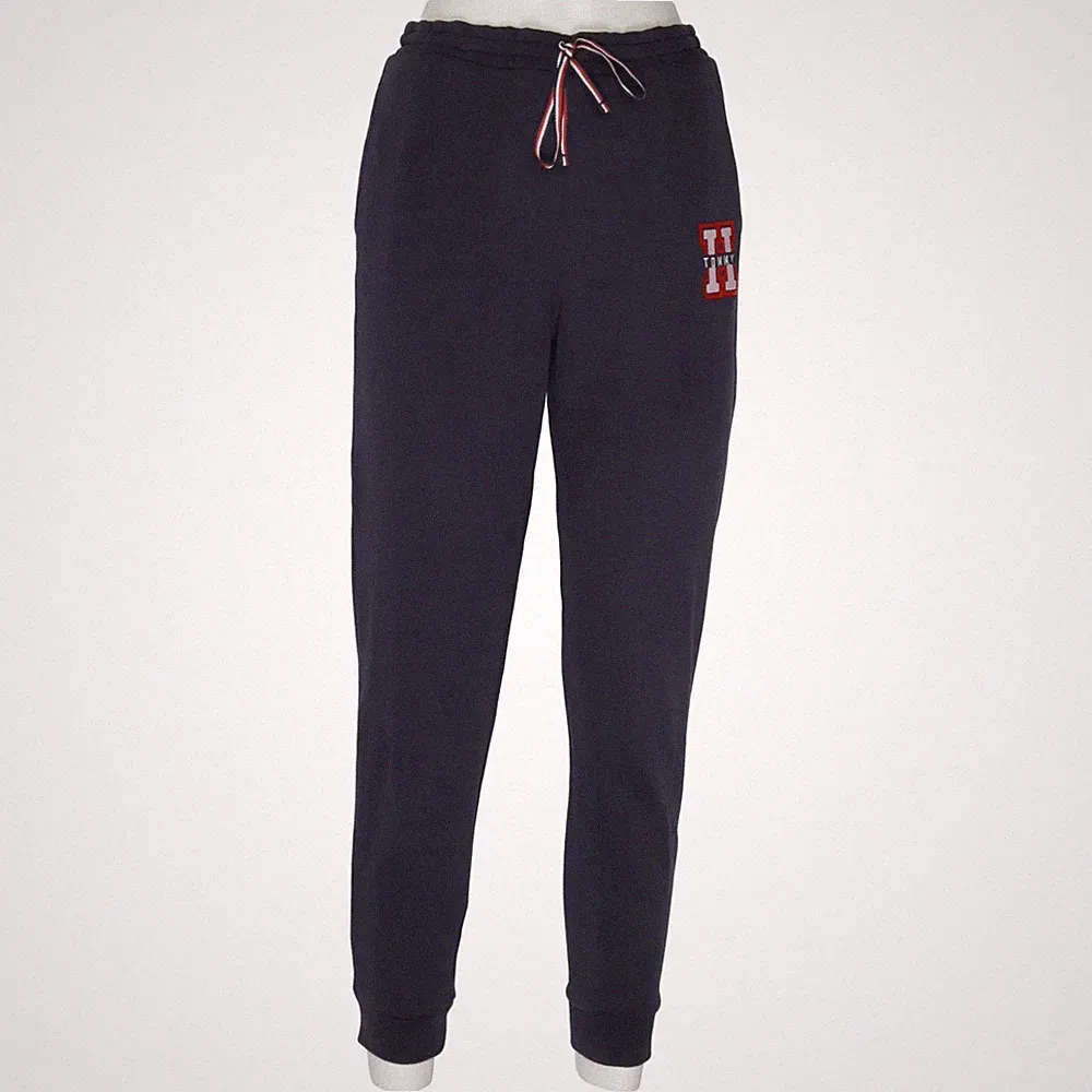 Tommy Hilfiger Denim, Jogginghose, Größe: M, Blau, Print, Sweat, Damen #ma6
