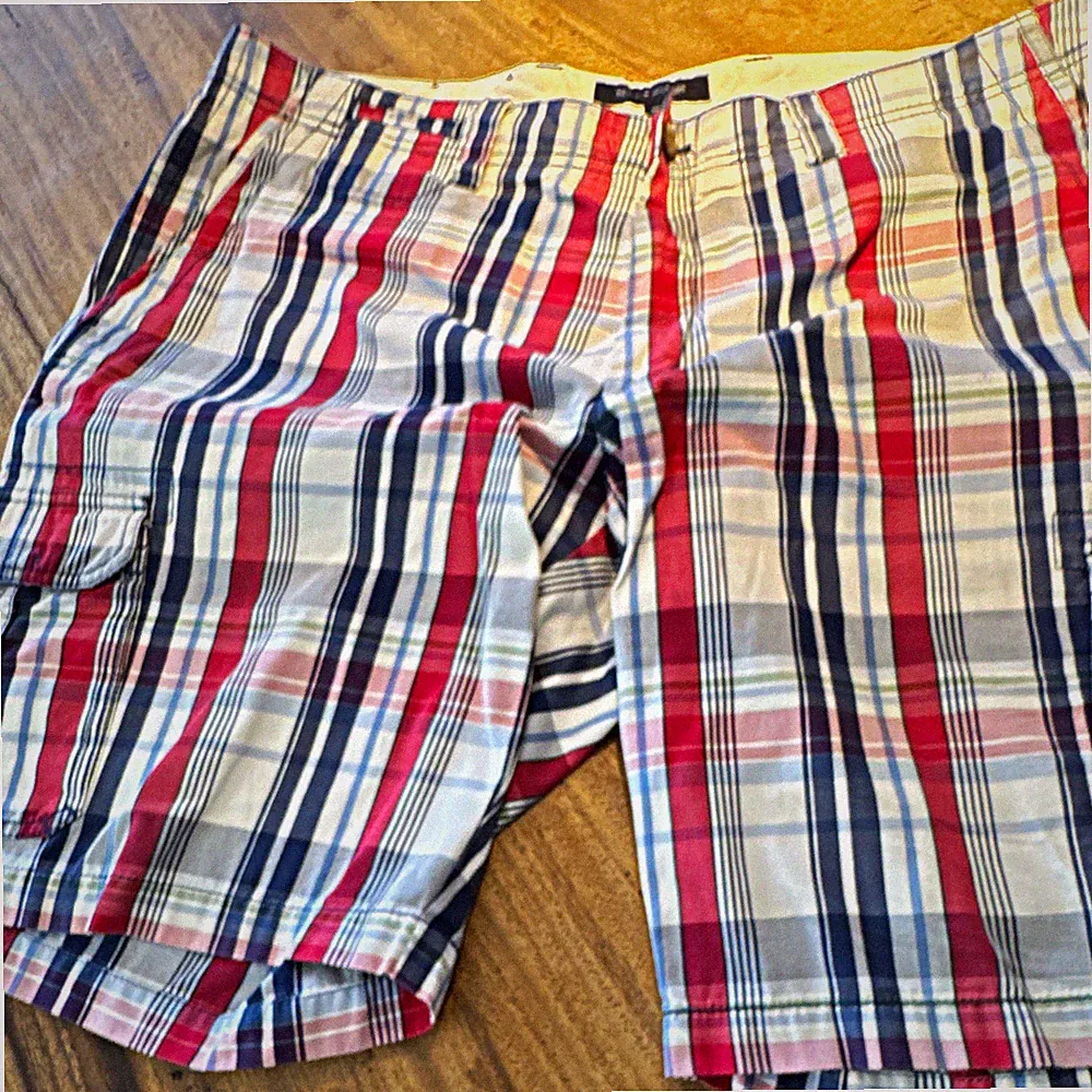Tommy Hilfiger Herren Cargo-Shorts kariert mehrfarbig Gr. 40 Baumwolle