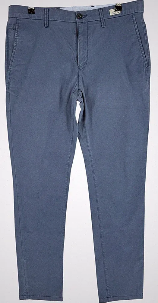 Tommy Hilfiger Herren Denton Casual Hosen mit Knopfleiste Blau W34 L32