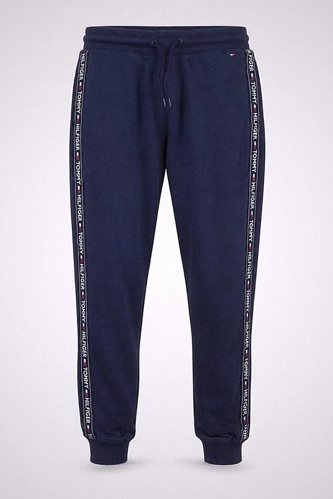 Tommy Hilfiger Herren Jogginghose Größe S Blau Freizeit Gummibund Logo