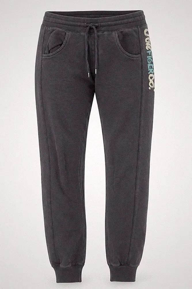 Tommy Hilfiger Herren Jogginghose Größe S Schwarz Freizeit Gummibund Logo