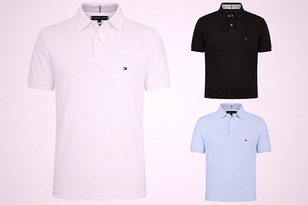 Tommy Hilfiger Herren Poloshirt Polo Shirt Kurzarm Baumwolle Regular Fit