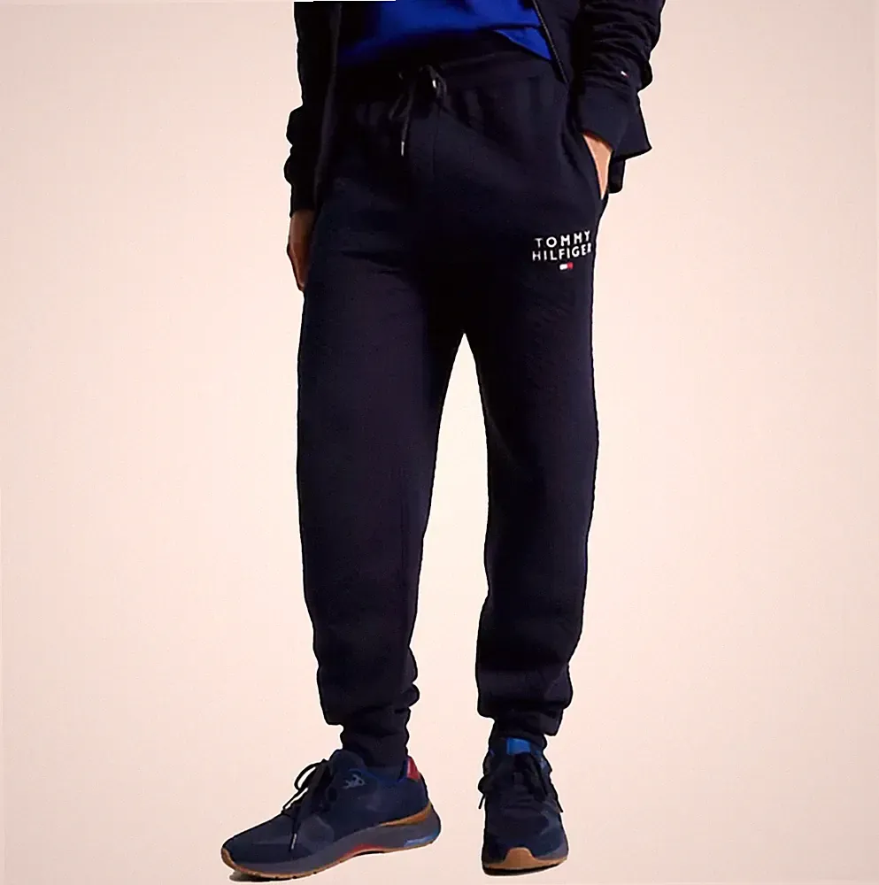 Tommy Hilfiger HWK Track Pant Quilted Herren Pull-On Comfort Jogginghose Desert Sky