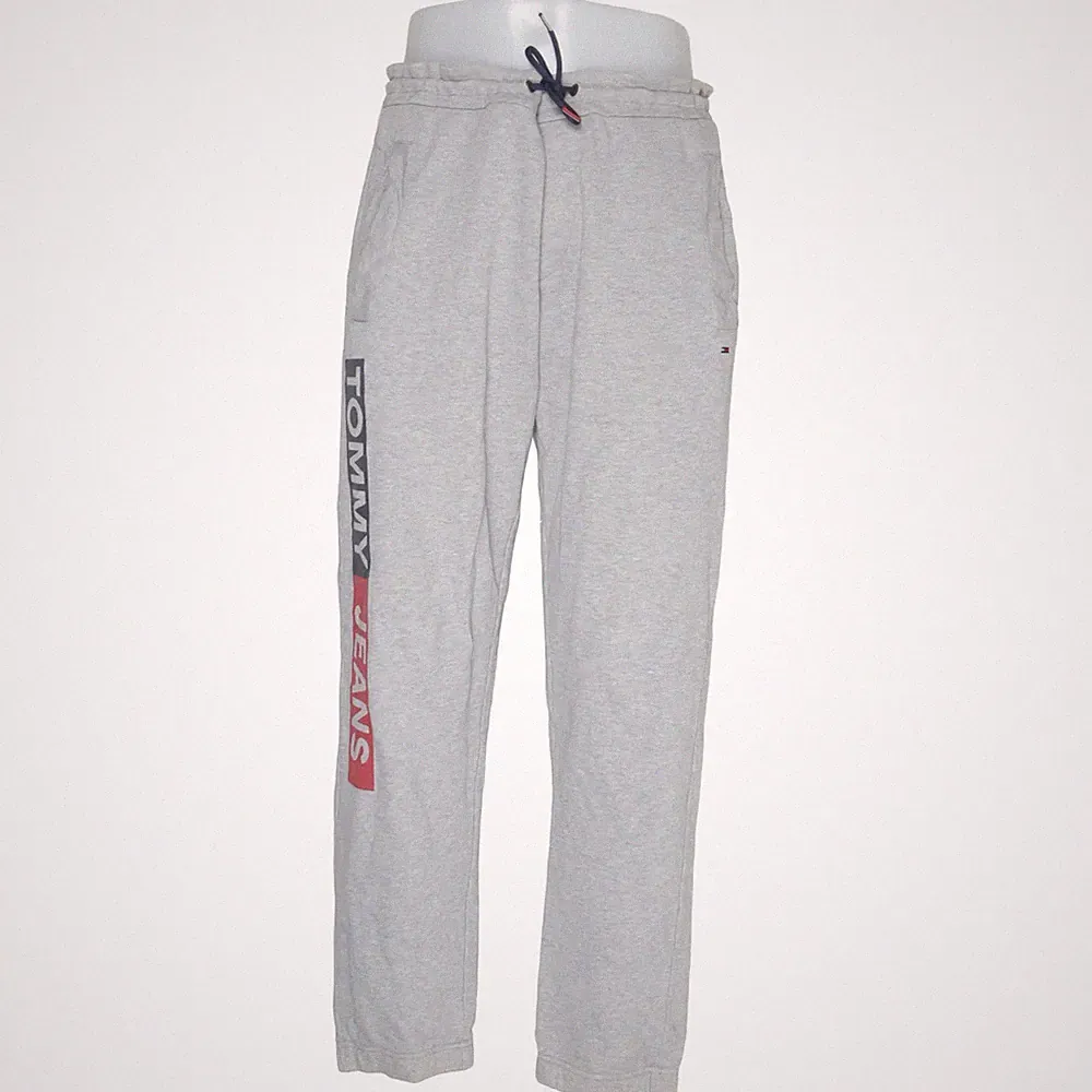 Tommy Hilfiger Jeans, Jogginghose, Größe: L, Grau, Baumwolle, Print, Sweat #JYC
