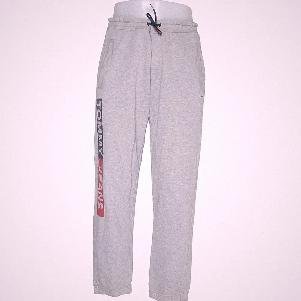 Tommy Hilfiger Jeans, Jogginghose, Größe: L, Grau, Baumwolle, Print, Sweat #JYC