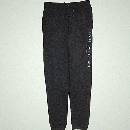 Tommy Hilfiger Jogginghose Herren schwarz Baumwolle Größe 14