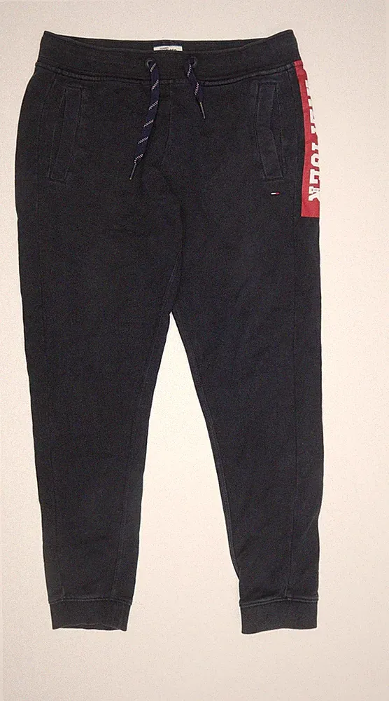 Tommy Hilfiger Jogginghose Herren schwarz L Logo Gummibund