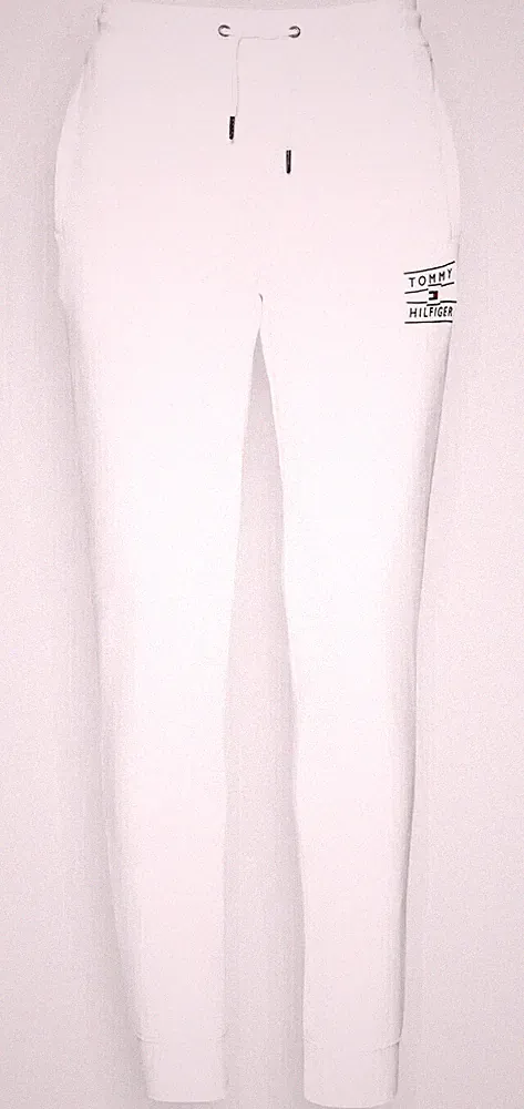 Tommy Hilfiger Jogginghose Neu Taping Stacked weiß Pant Freizeithose Gr.XL 89,95
