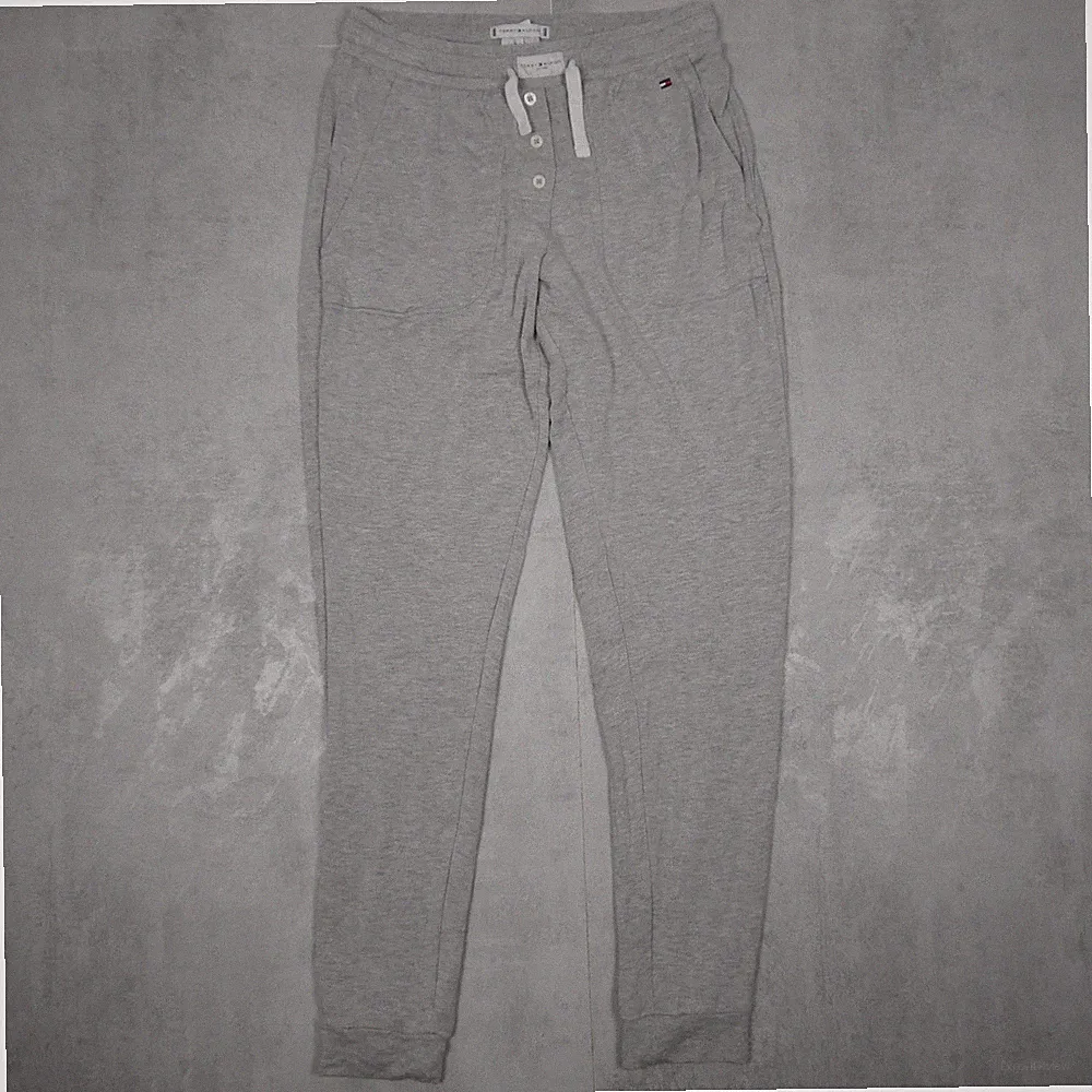 Tommy Hilfiger Jogginghose Schlafhose Herren XS Grau Relaxed Fit Homewear