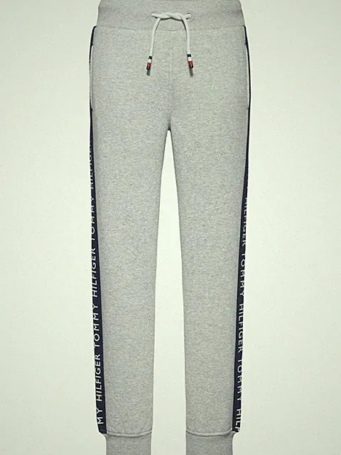 Tommy Hilfiger Jungen Hose Glow in the dark Sweatpants Grau