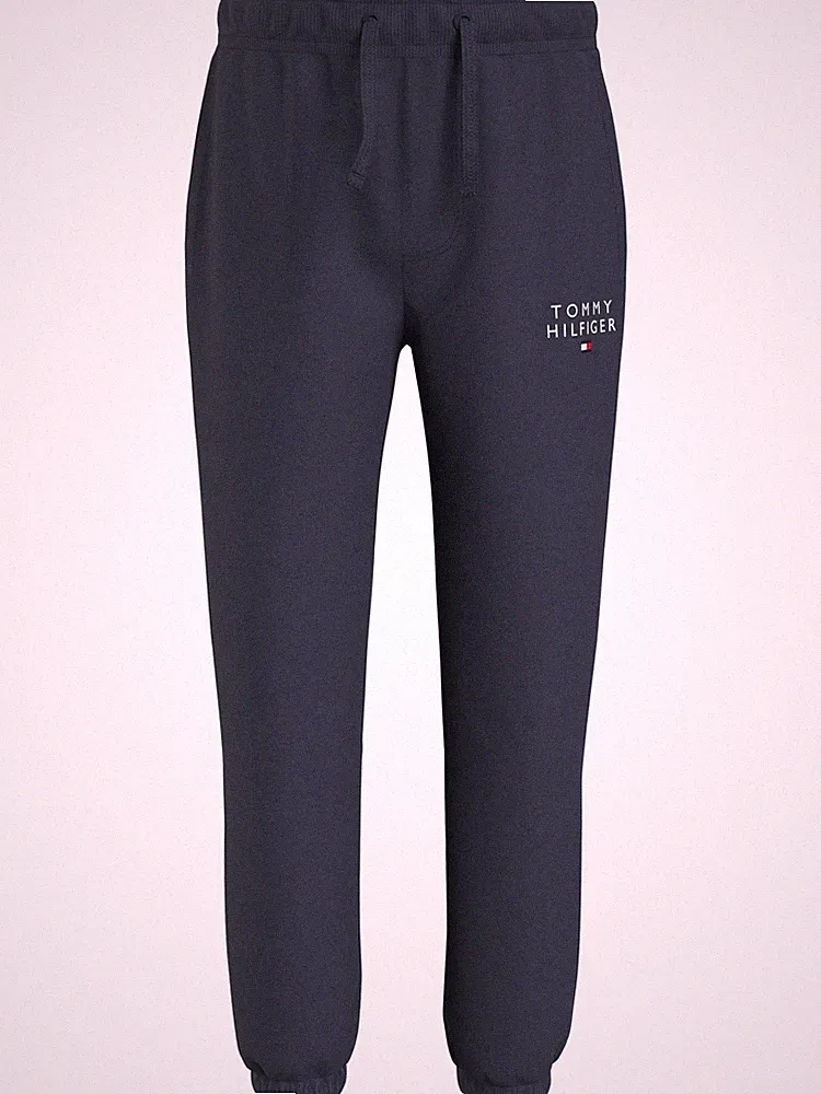 Tommy Hilfiger Jungen Jogginghose Tommy Flag Sweatpant Blau