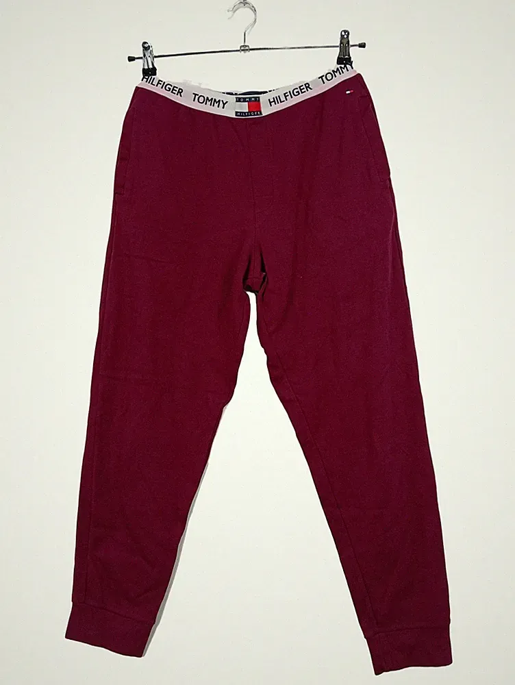 Tommy Hilfiger Lounge Jogger Herren Jogginghose Rot Gr. M Baumwolle