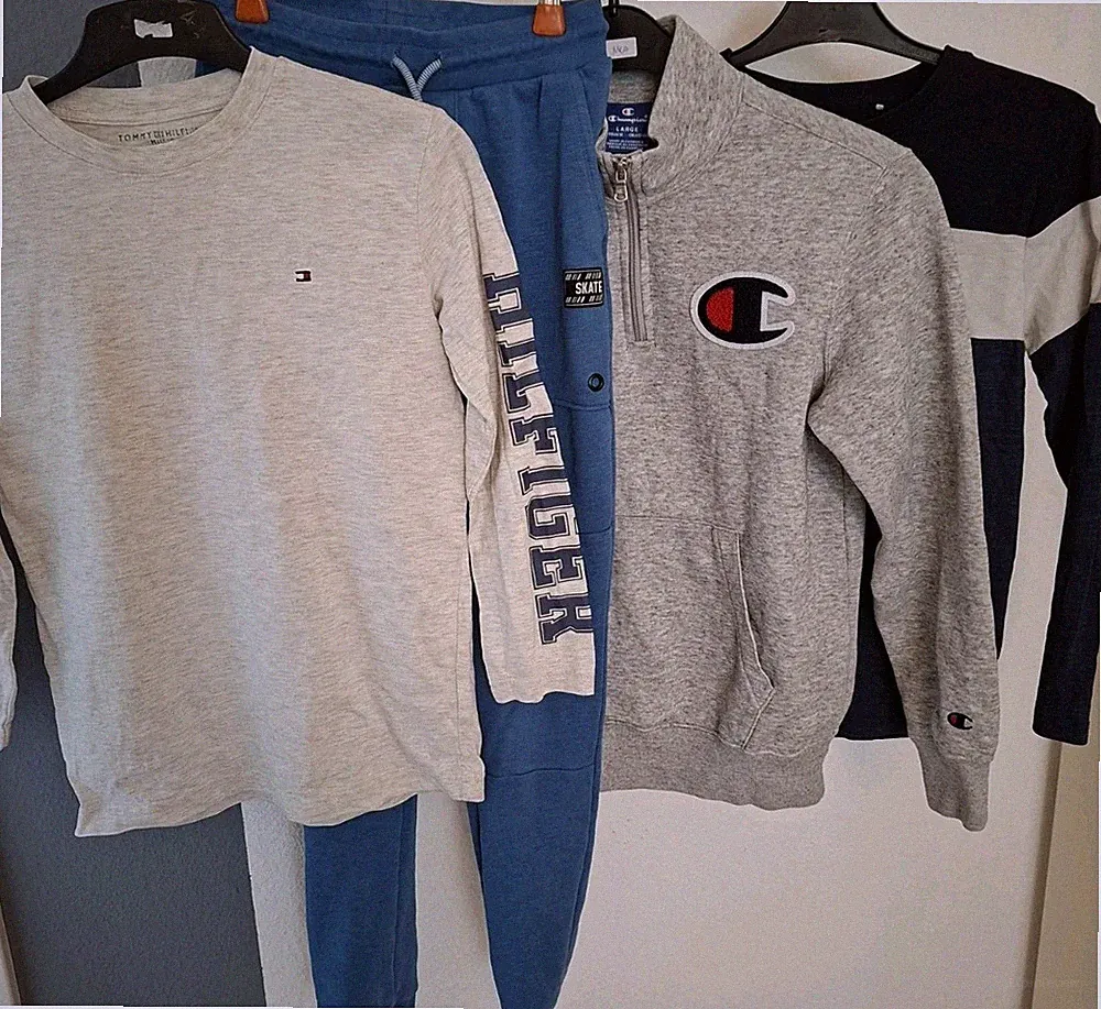 🌞 Tommy Hilfiger Shirt Jogginghose Champion Jacke Hoodie Gr 146-152 GEPFLEGT 🌞