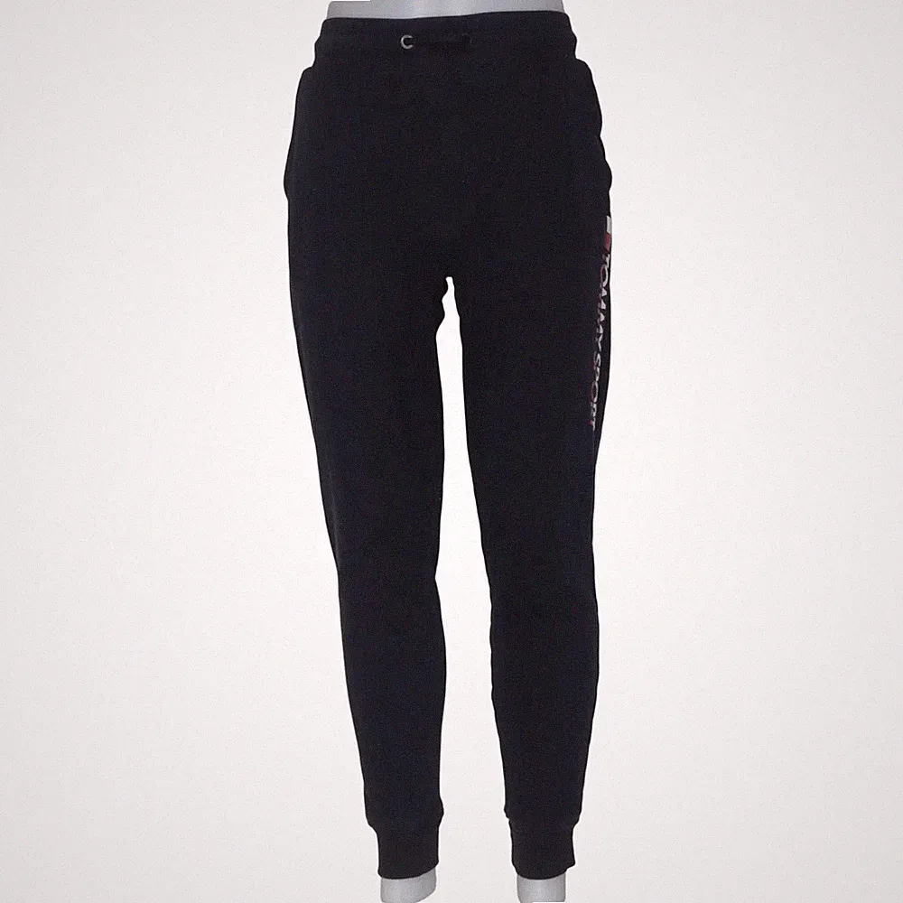 Tommy Hilfiger Sport, Jogginghose, Größe: L, Schwarz, Baumwolle/Polyester #kUl