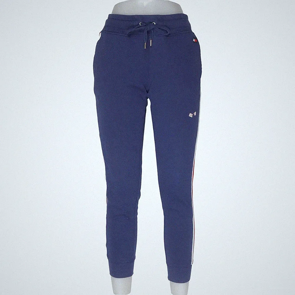 Tommy Hilfiger Sport, Jogginghose, Größe: S, Blau, Streifen, Sweat, Damen #UBH