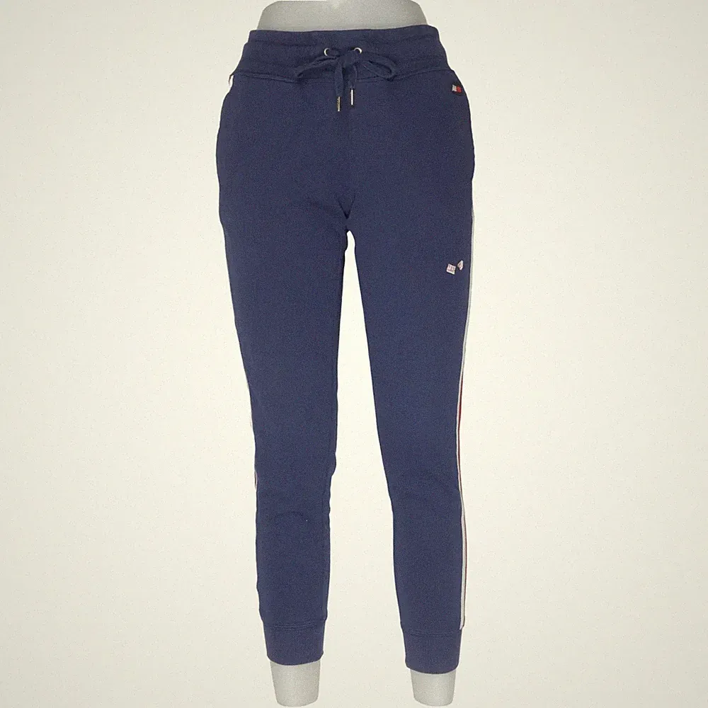 Tommy Hilfiger Sport, Jogginghose, Größe: S, Blau, Streifen, Sweat, Damen #UBH