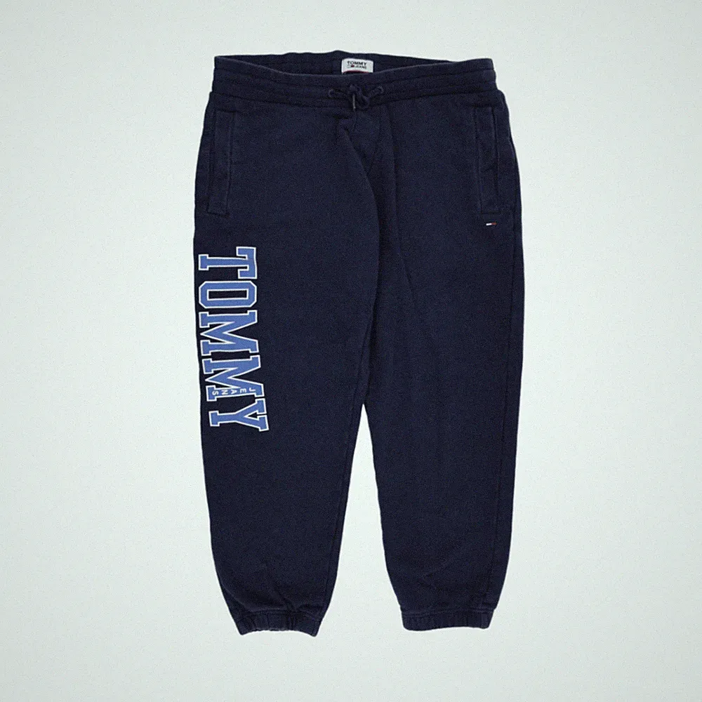 Tommy Jeans Freizeithose Herren dunkelblau Gummibund Größe M