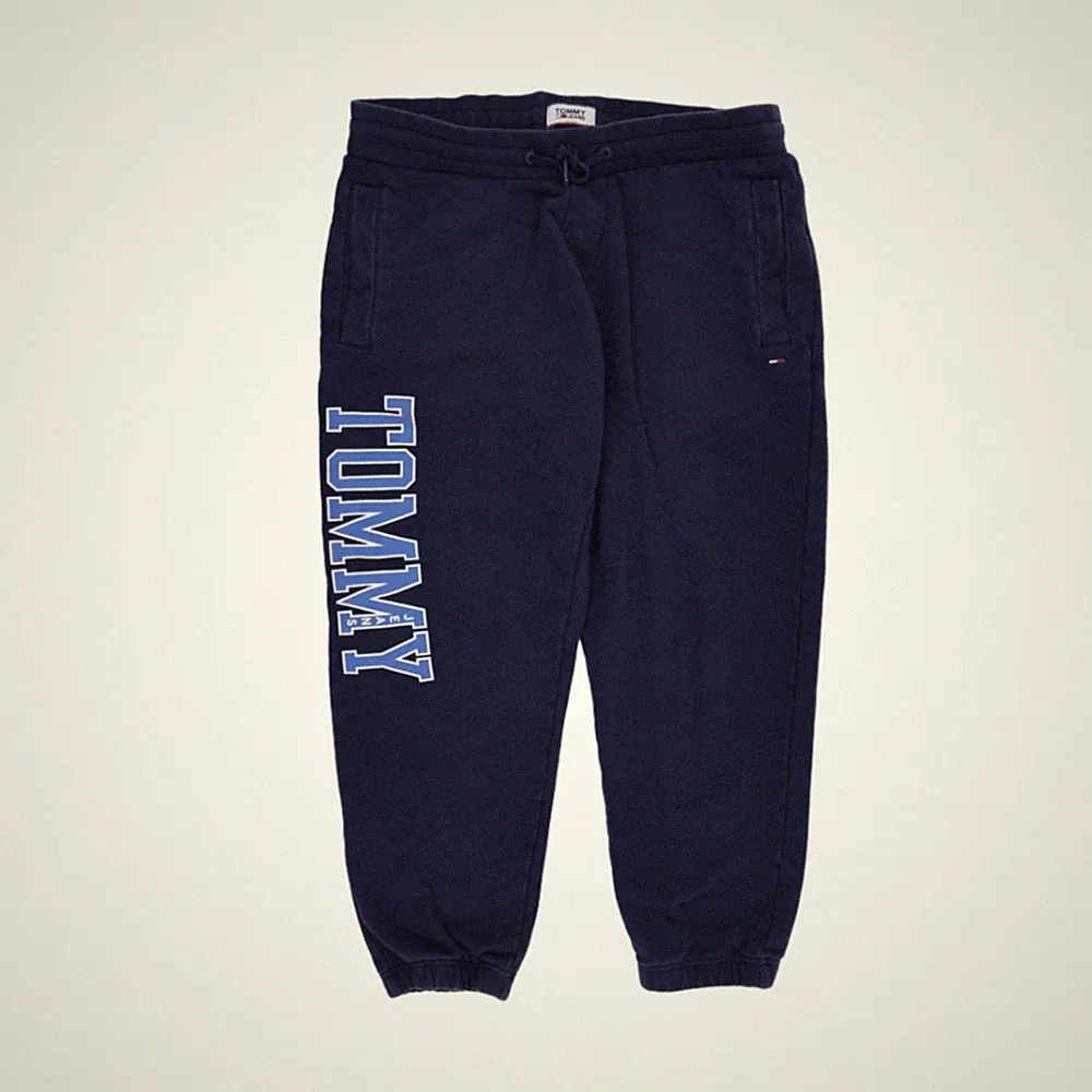Tommy Jeans Freizeithose Herren dunkelblau Gummibund Größe M