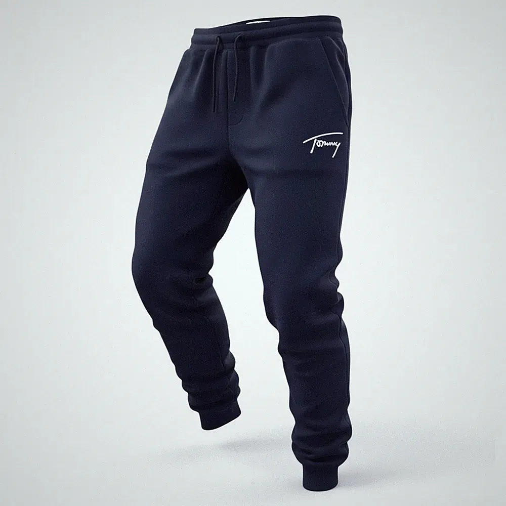Tommy Jeans Herren Jogginghose - Marineblau - Größe L - Neu - Signature