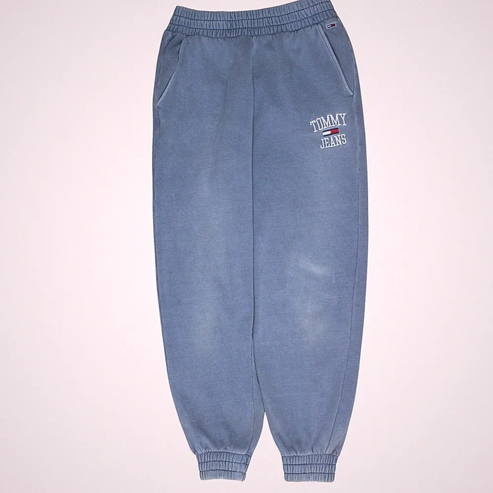 Tommy Jeans Regular Fit Jogginghose Herren UK Größe M Blau Hose